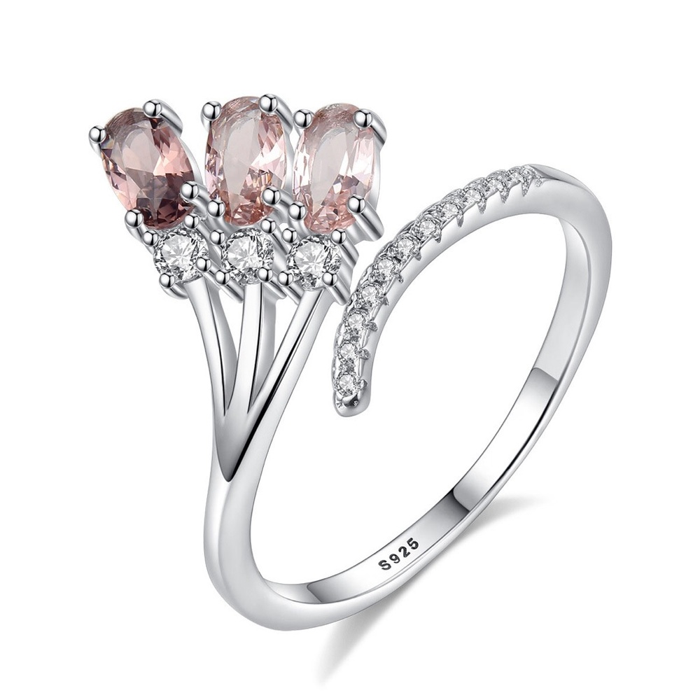 Fading Colors Sterling Silver Adjustable Ring